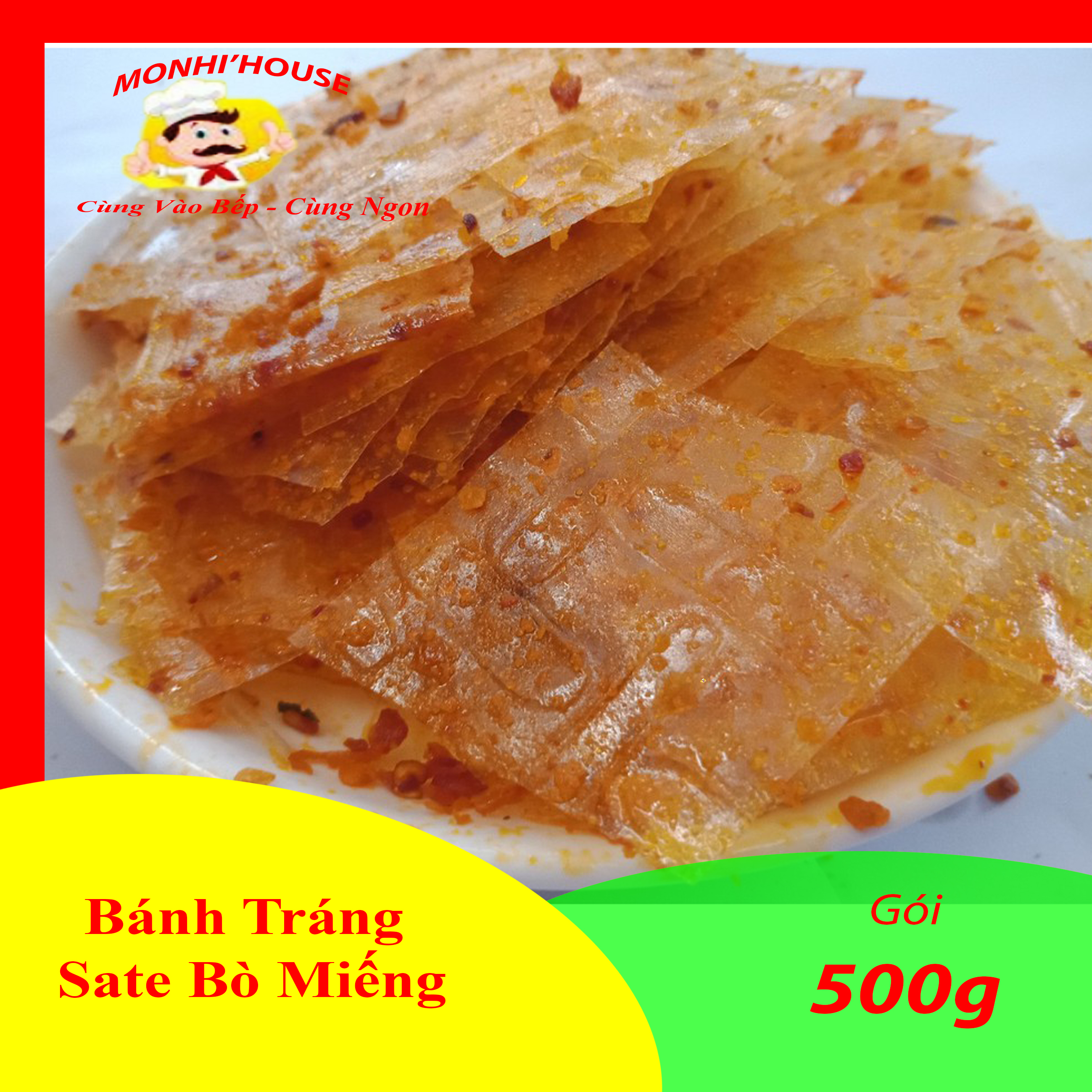 1kg bánh tráng trộn sa tế tỏi khô bò cực ngon, ăn là nghiền_Doanvatgiasi