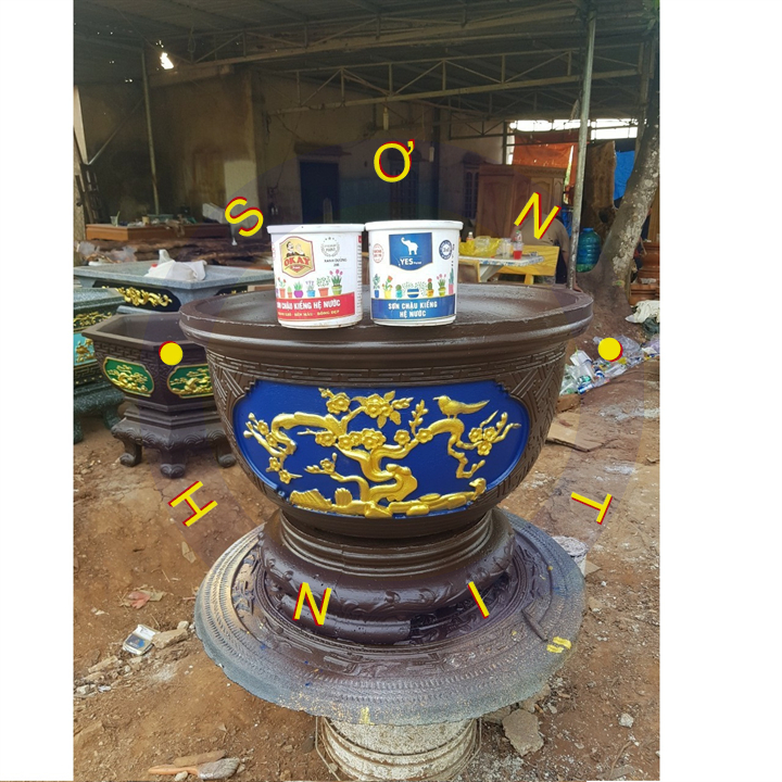 Sơn chậu cảnh, kiểng màu Socola hệ nước Okay Paint 1kg