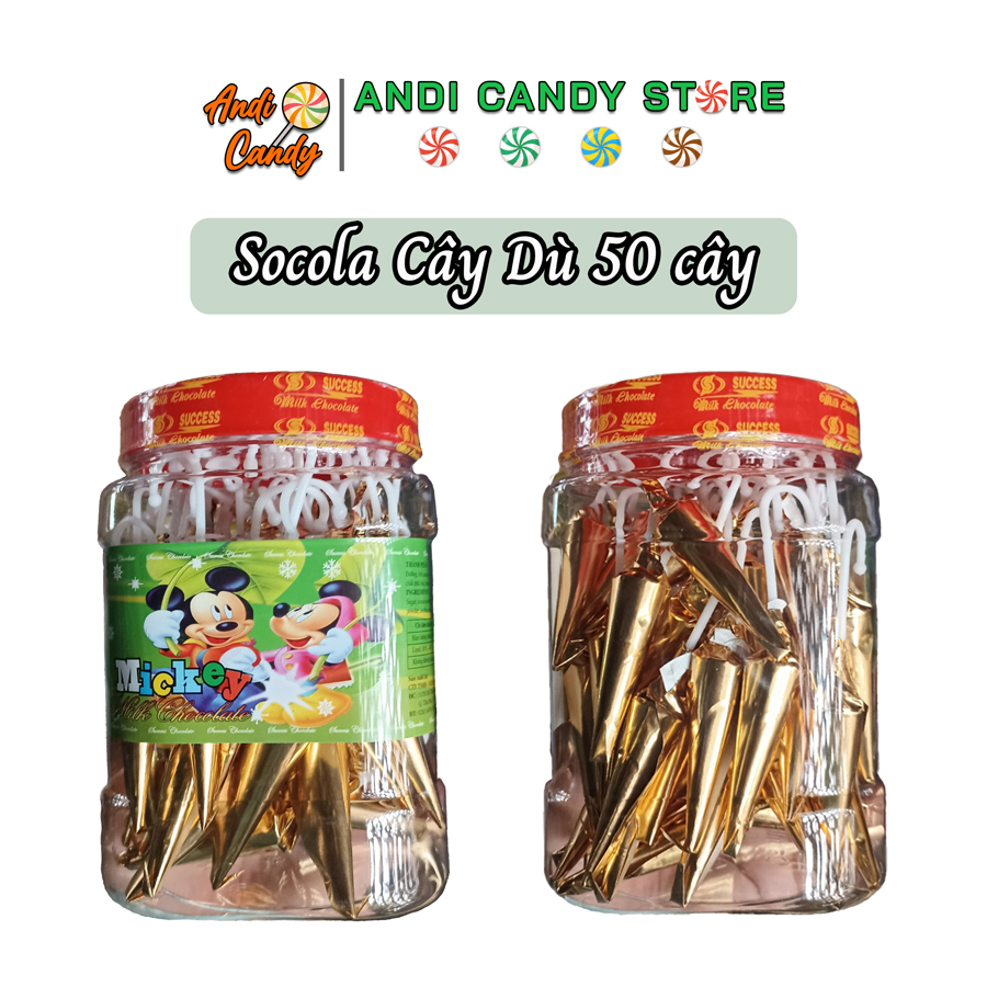 50 units small umbrella tree chocolate candy