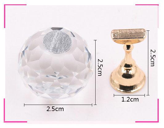 Đế cầu pha lê gắn móng giả tập sơn, vẽ móng
