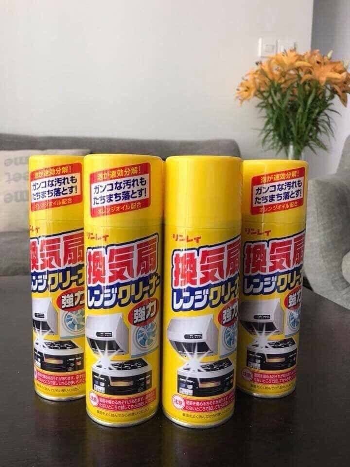 Xịt tẩy mảng bám đồ dùng nhà bếp Nhật Bản Rinrei 330ml