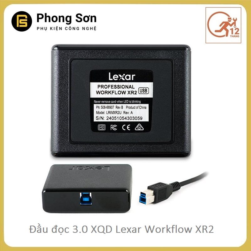 Đầu đọc thẻ nhớ 3.0 XQD Lexar  Workflow XR2 -Bảo hành 12 Tháng