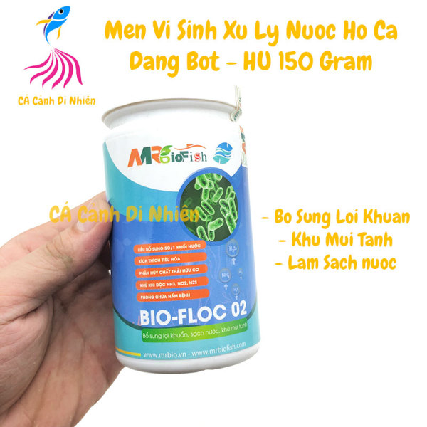Men vi sinh Mr Bio Fish BIO-FLOC 02 dạng BỘT 150 gram xử lý nước hồ cá
