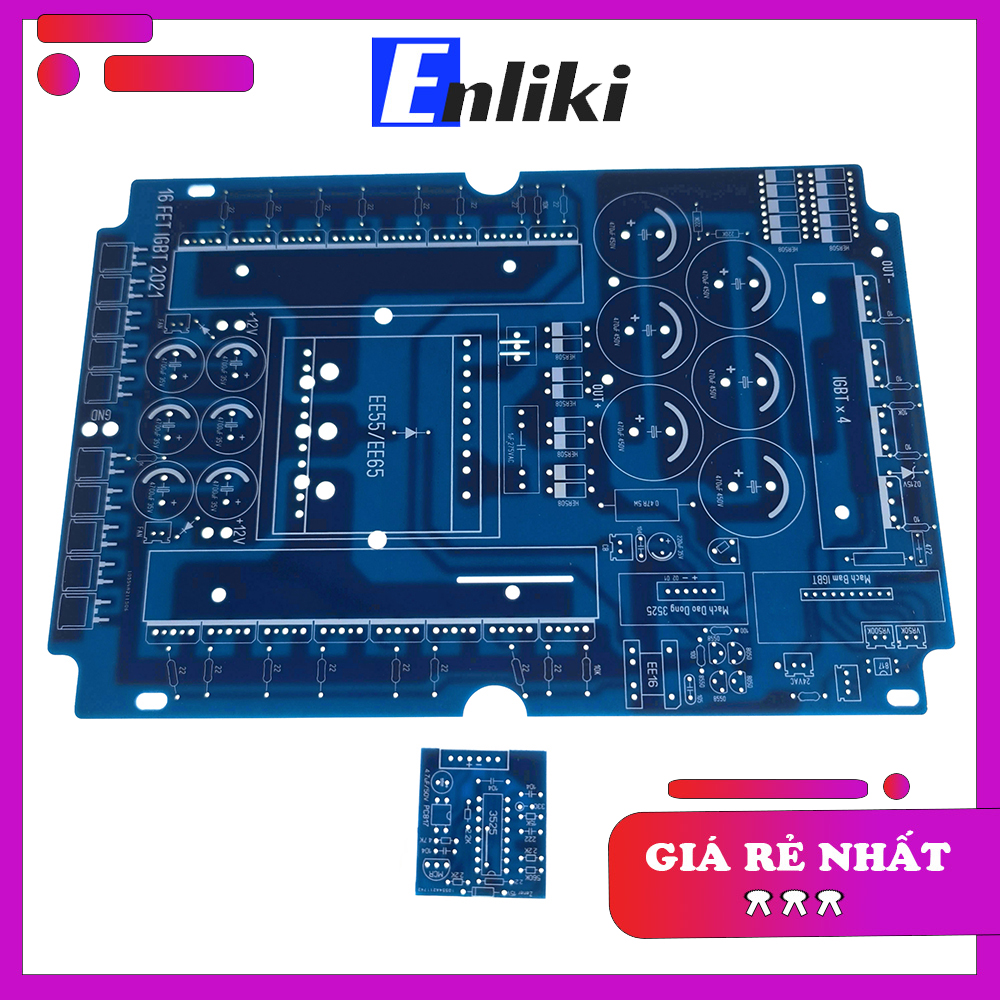 Mạch tự ráp  16 FET IGBT EE55/EE65 + Bo Dao Động