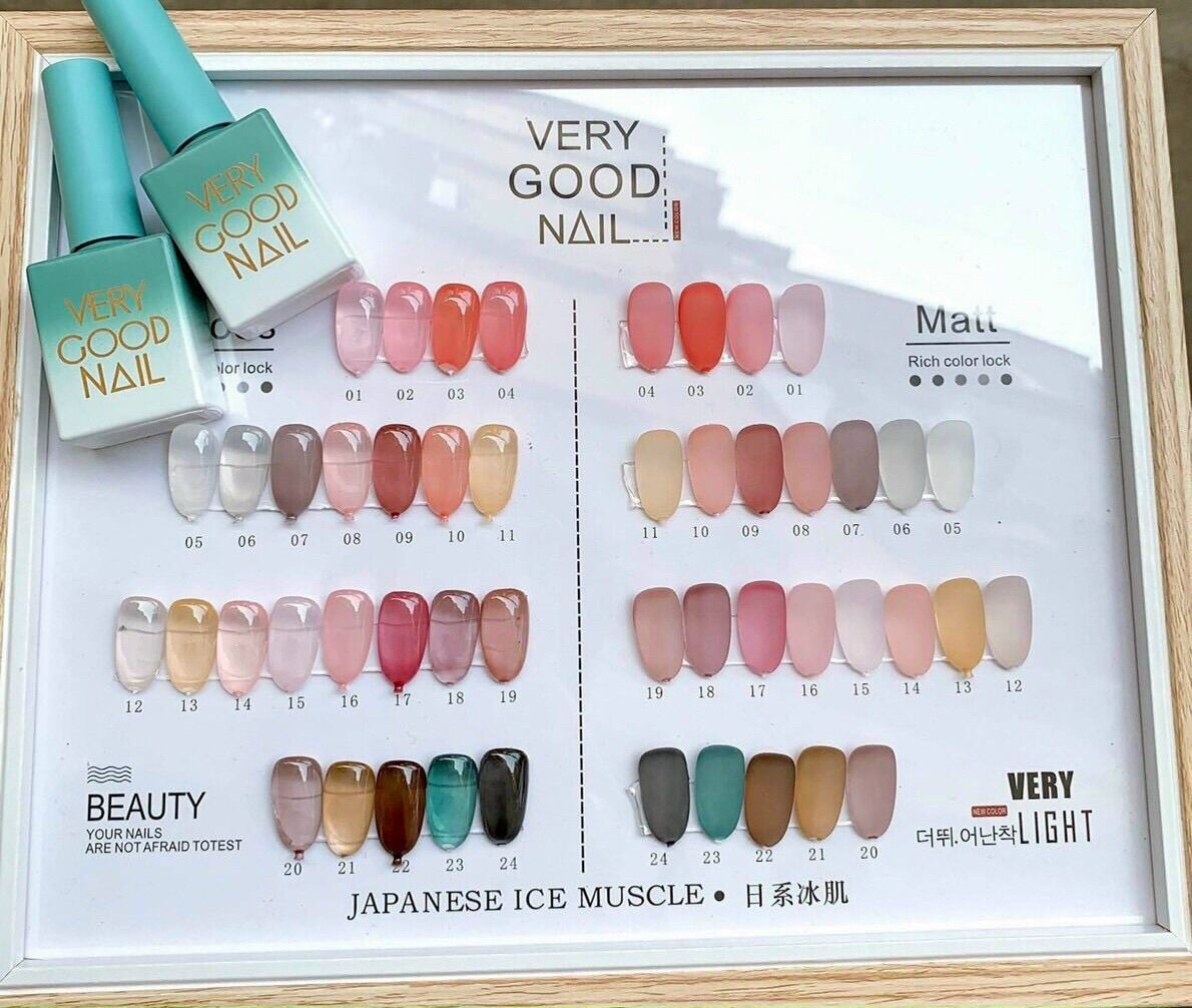 Sét sơn thạch verygood nail 24 màu - Cheap nail