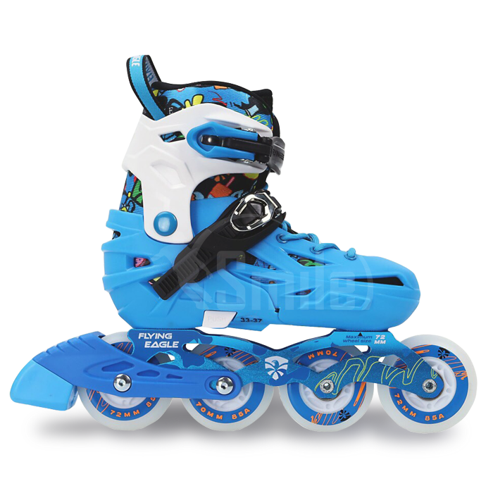 Giày Patin trẻ em Flying Eagle Q8 – 8 bánh sáng (Hồng, Xanh, Đen)