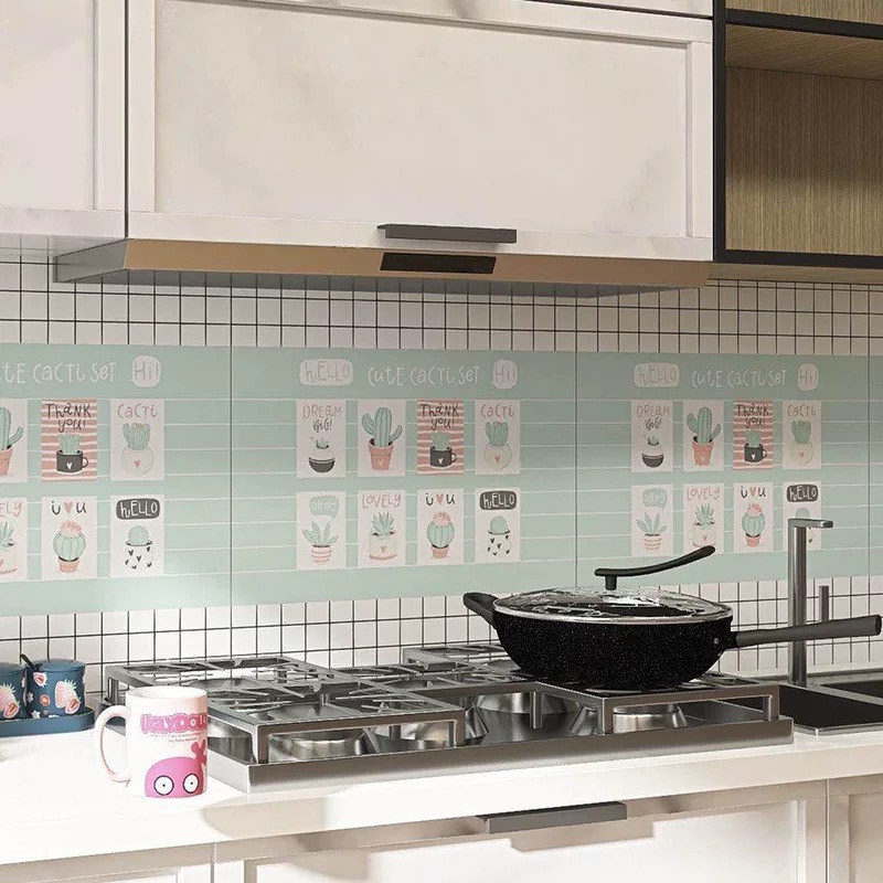 3 Mét Decal Dán Bếp Khổ 60cm Rộng Tráng Nhôm Chịu Nhiệt Có Keo - Ô CHẬU XƯƠNG RỒNG DC034