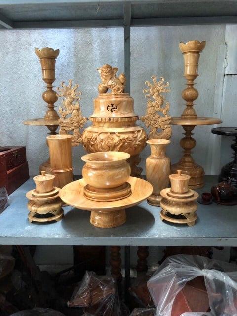 Lư hương gỗ gõ