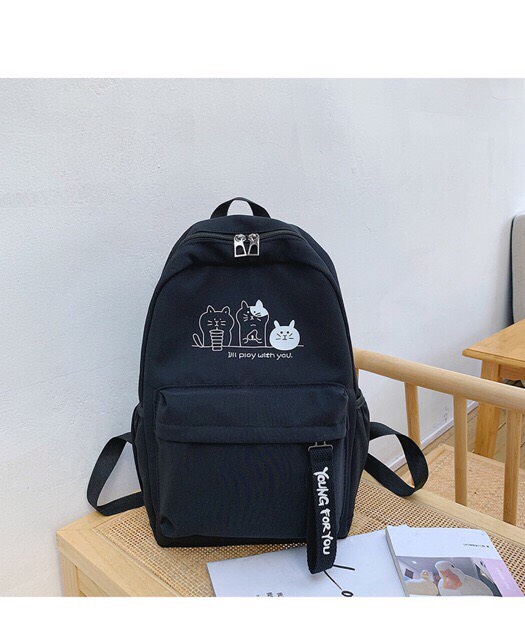 [HCM]Balo Thời Trang 3 Mèo Cực Cute