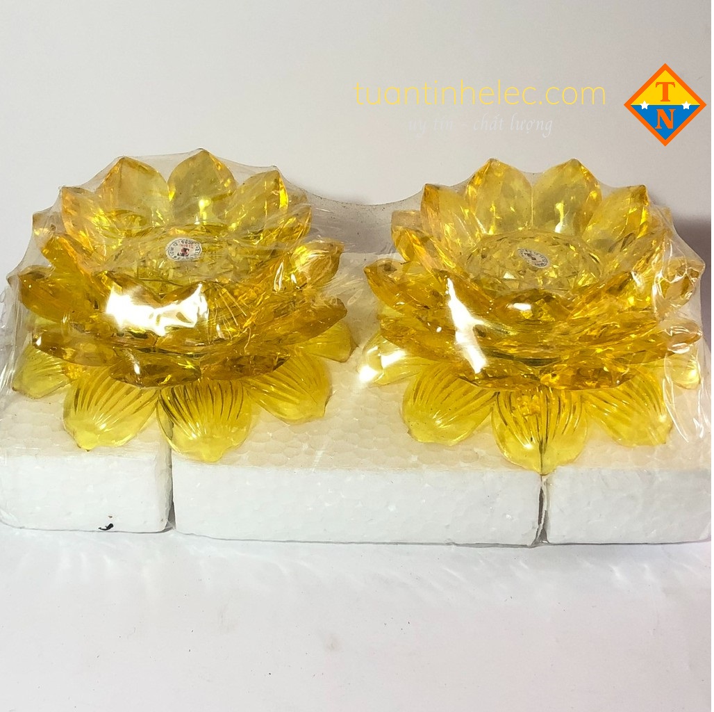 1 Cặp Đầu hoa sen thờ cúng bàn thờ # đèn thờ # da nang