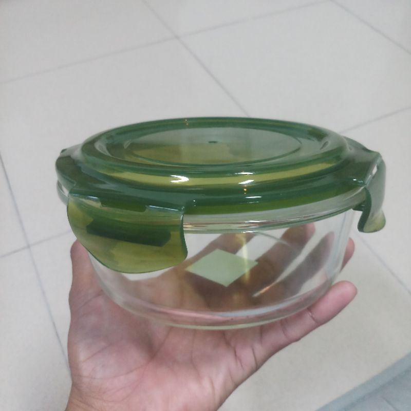 Hộp thuỷ tinh chịu nhiệt dùng cho lò vi sóng_có ron chống tràn