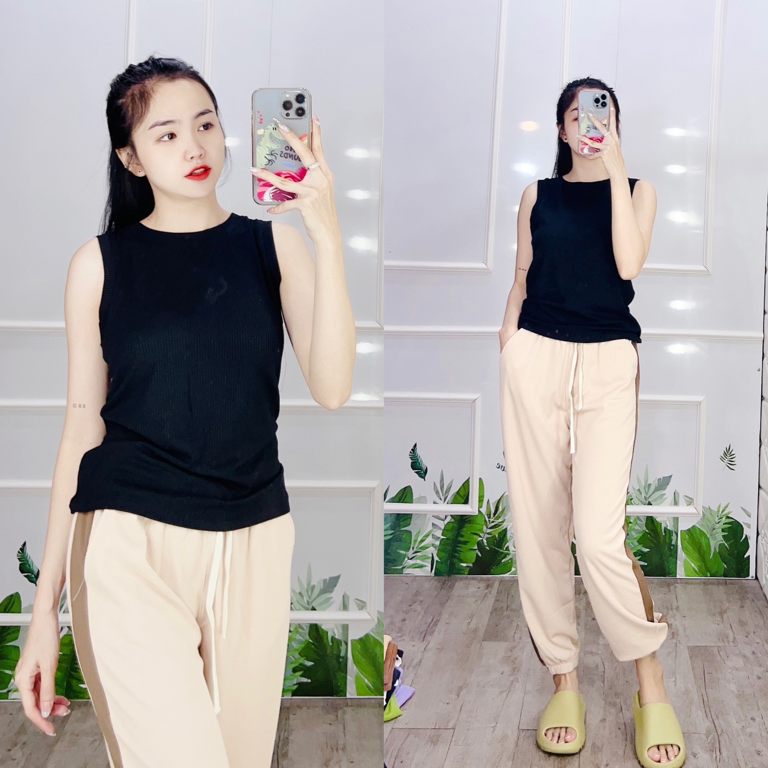 Quần nữ quần jogger thun gân quần bom bigsize