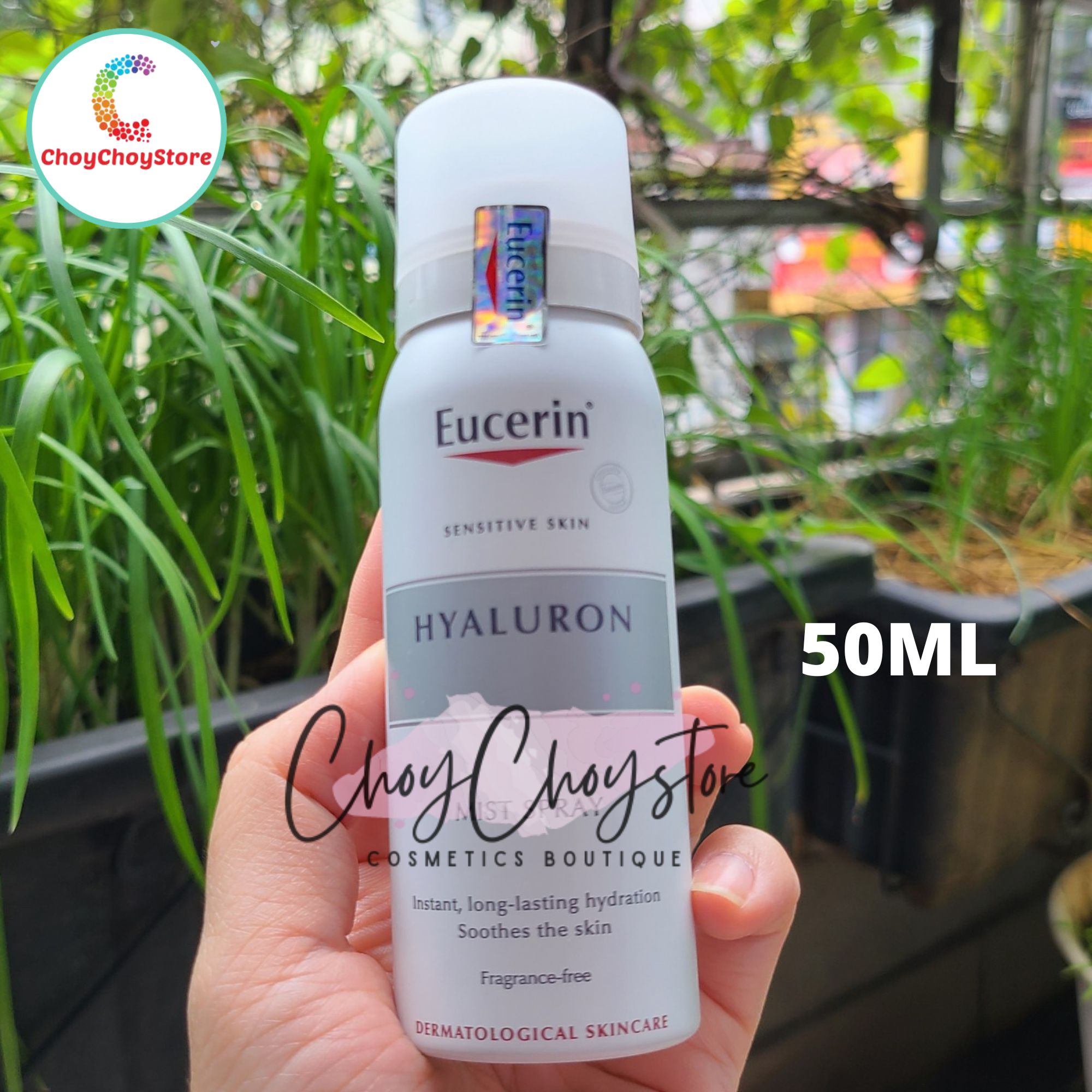 Xịt khoáng Eucerin Hyaluron Mist Spray 50 mL& 150 mL, 250mL - Xịt khoáng dưỡng ẩm dùng được cho cả da nhạy cảm