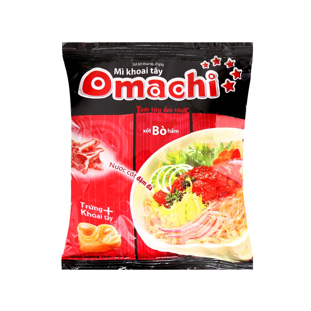 Mì Omachi GóiOmachi Sốt Bò Hầm