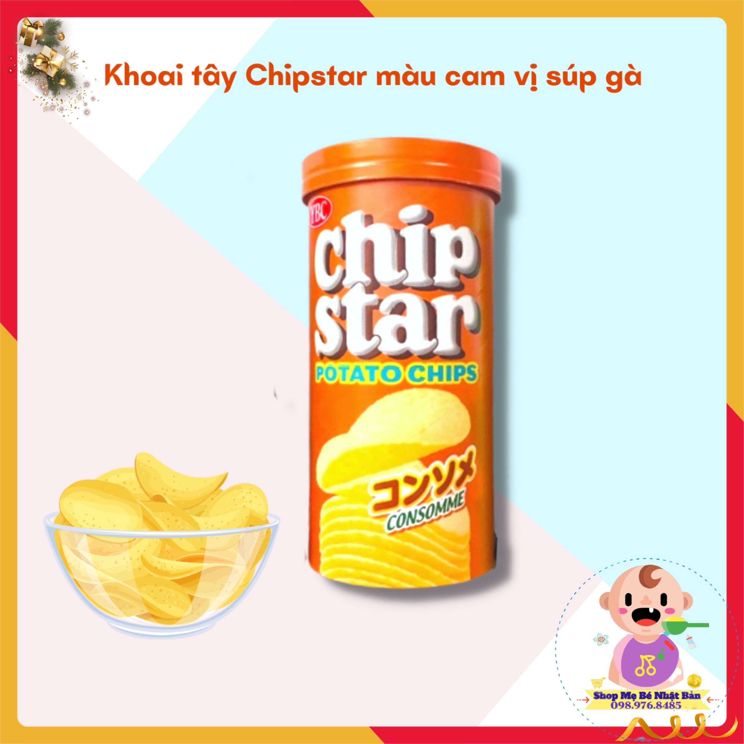 Snack Khoai Tây Chipstar Nhật Bản 50g