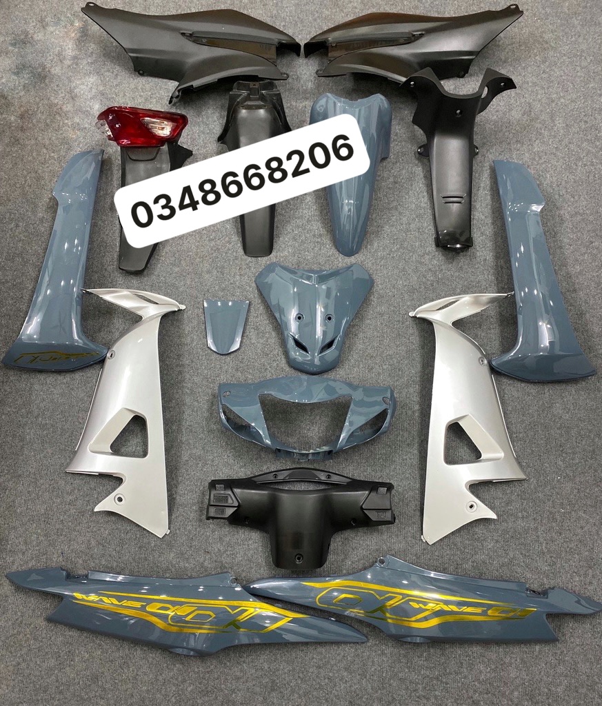 Dàn Áo - Bộ Vỏ Nhựa Wave Alpha 100 - Wave 50cc - Wave Rs