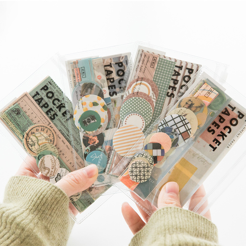 Bộ 40 Sticker Dán Trang Trí DIY Có Túi Đựng