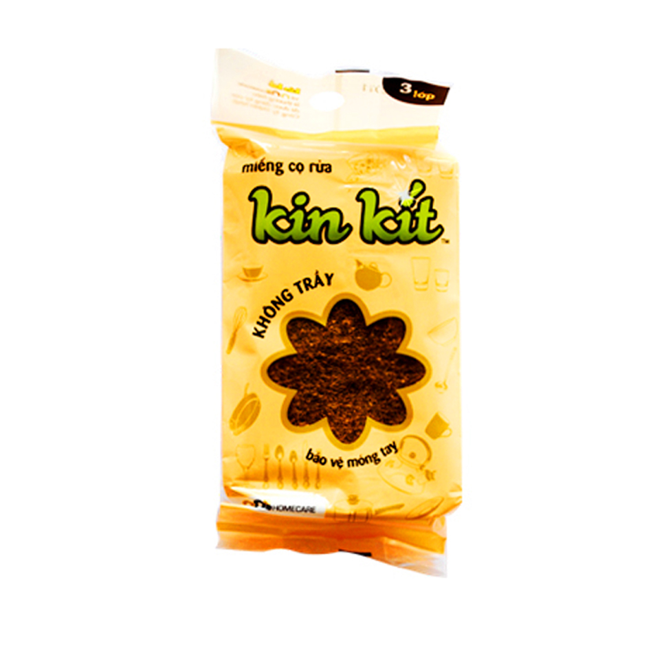 Miếng cọ rửa không trầy 3 lớp KINKIT