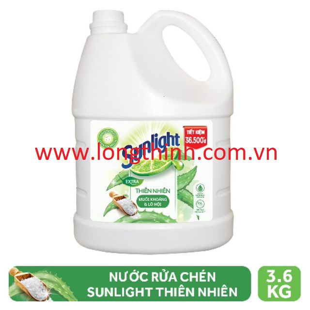 [HCM]Nước rửa chén Sunlight Thiên nhiên 3.6kg