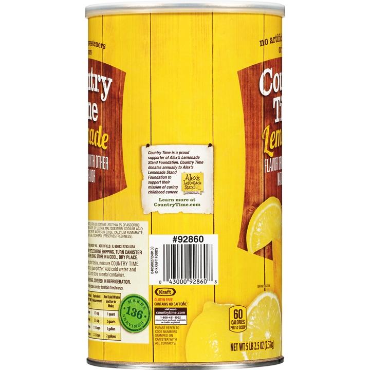 Bột Pha Nước Chanh Country Time Lemonade 2.33kg Mỹ