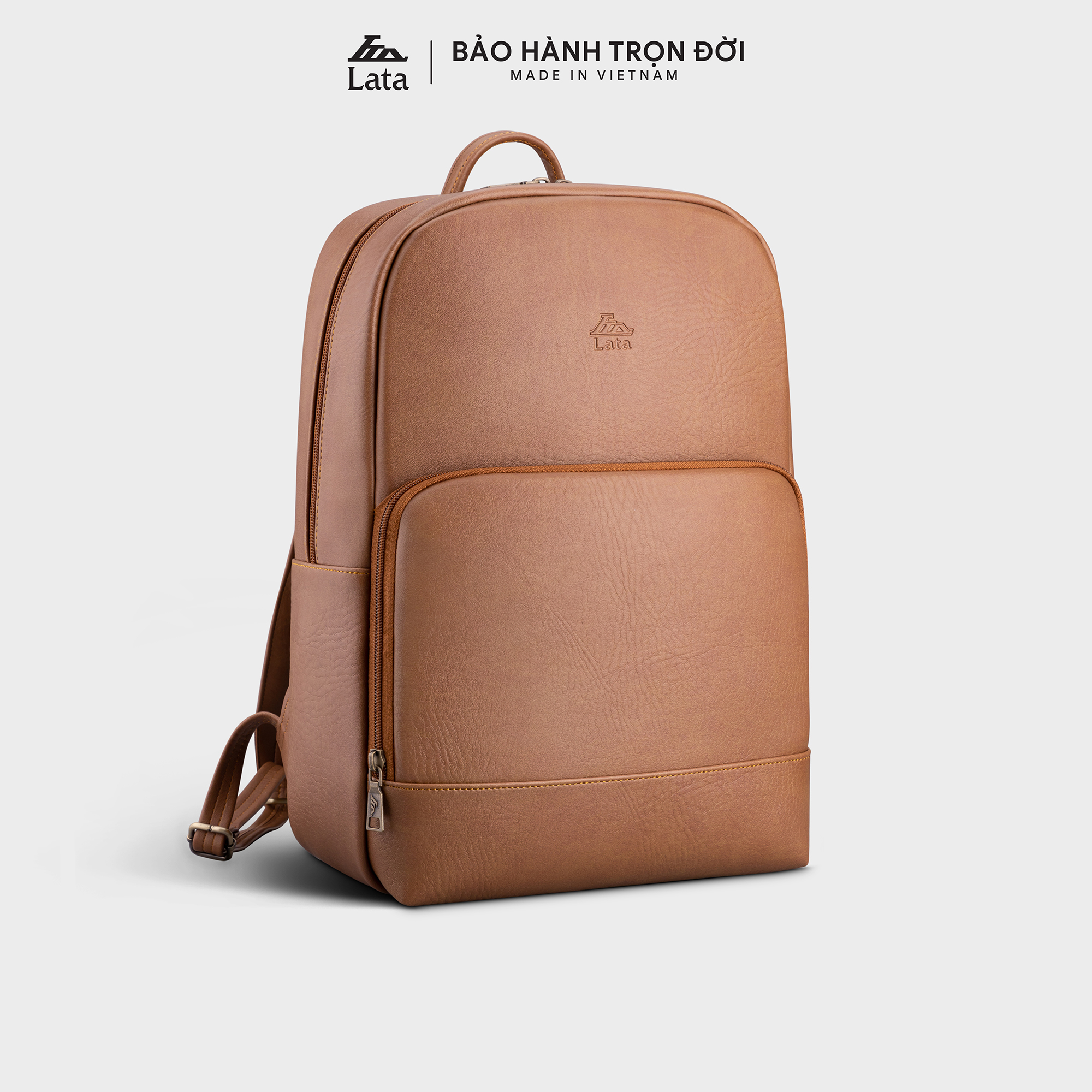 Lata Backpack (Large-Sized Men's Office Fashion - Leather Backpack Bal63)