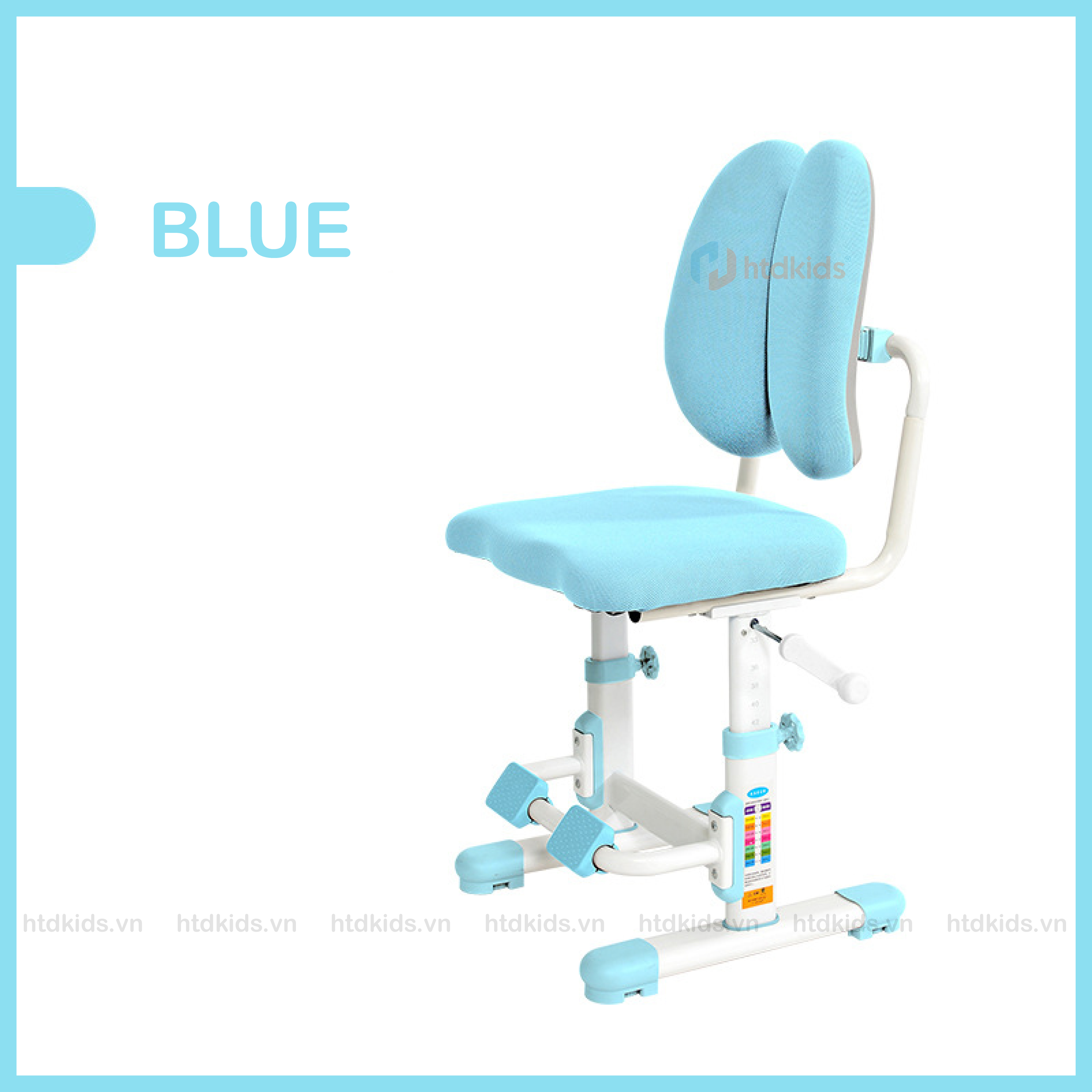Ghế học sinh điều chỉnh độ cao có đệm - zx01