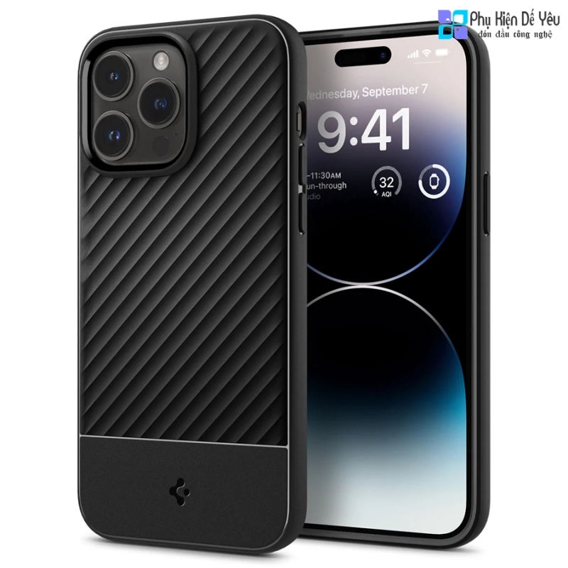 Ốp Spigen Core Armor cho iPhone 14 Pro Max/ 14 Pro/ 14 Plus/ 14 (Phân phối chính hãng, bảo hành 12 tháng)