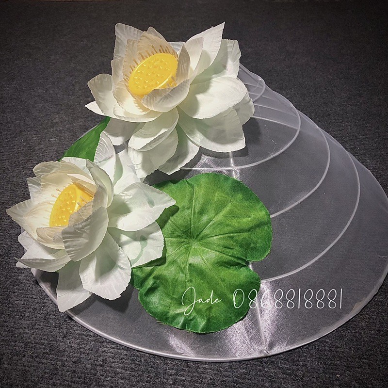 Nón hoa sen trắng - phụ kiện chụp ảnh