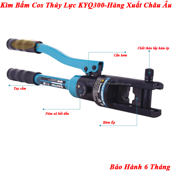 Kìm bấm cos thủy lực KYQ300