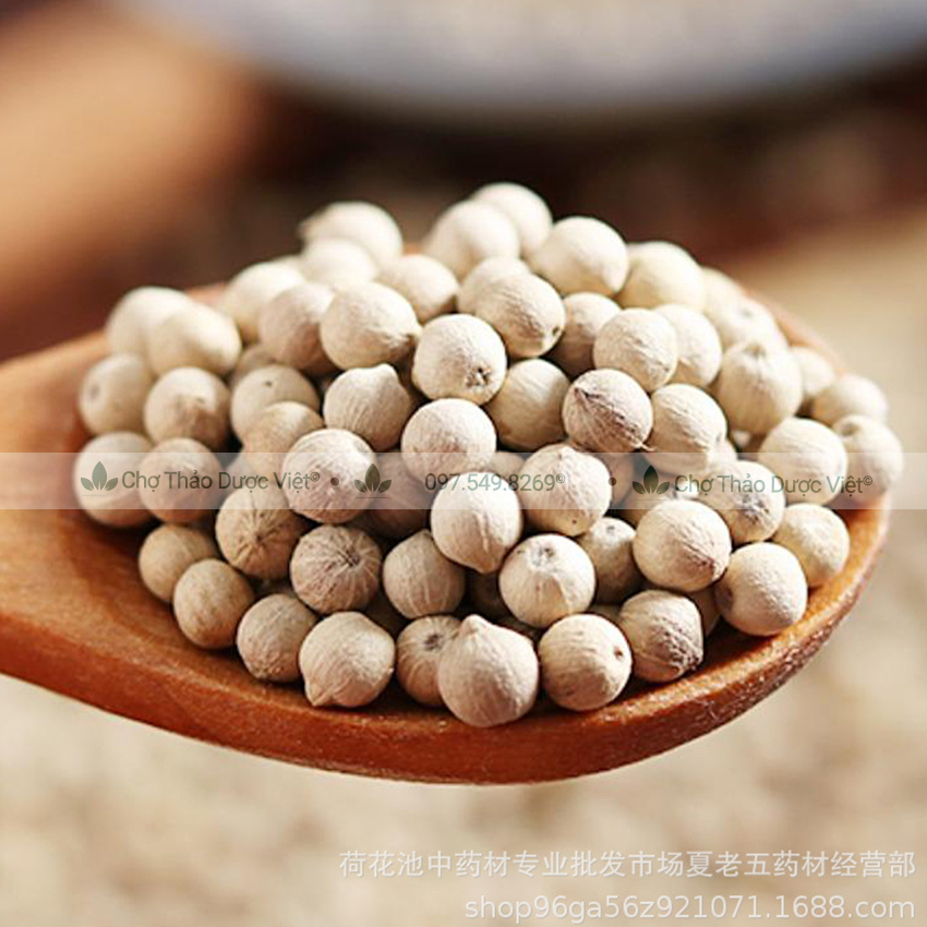 Hạt tiêu trắng 100g, tiêu sọ Phú Quốc cay thơm, gia vị tẩm ướp chế biến món ăn, kho, xào, chiên