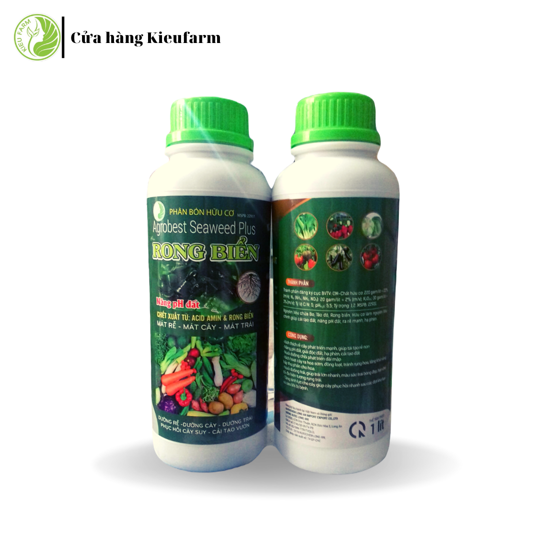 Phân bón từ rong biển lên men (chai 1 lít)