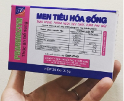 Hộp men tiêu hóa sống Pharbiozym cho chó mèo thú cưng 5g (25 gói)