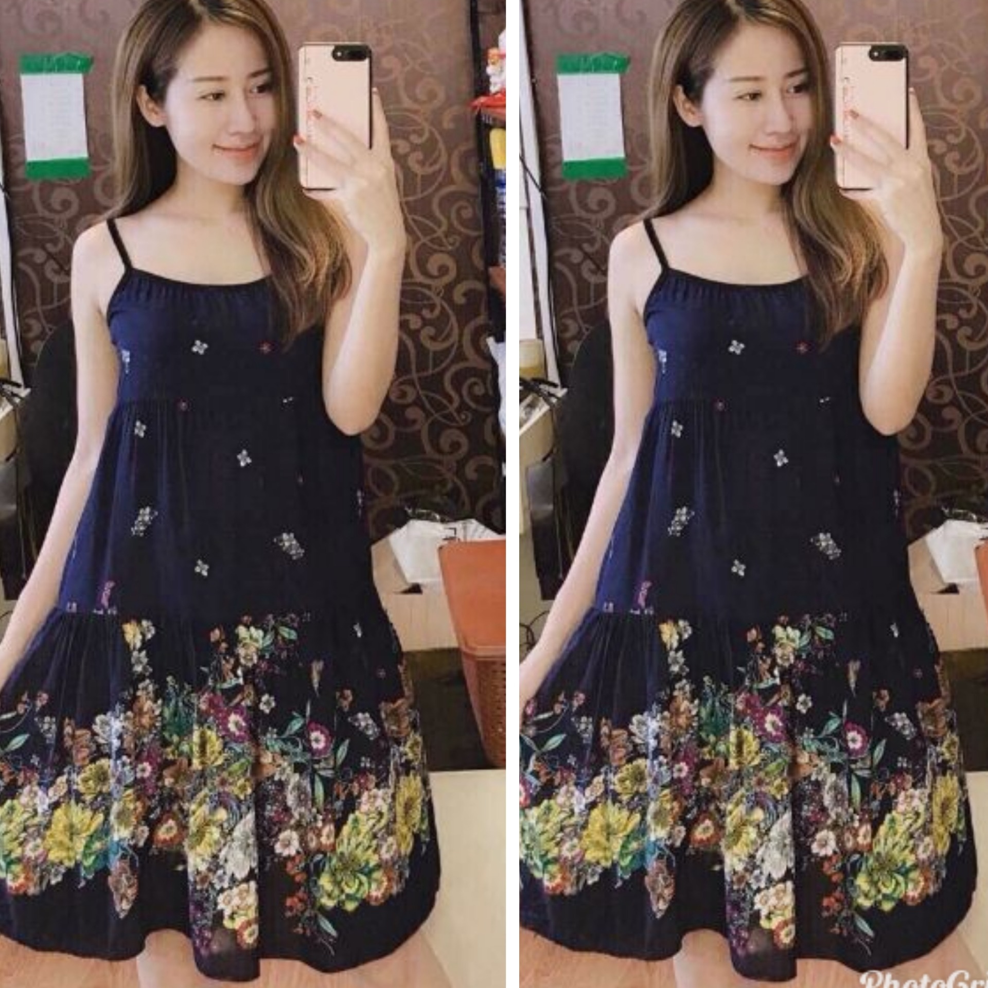 Váy bầu lanh chất mát