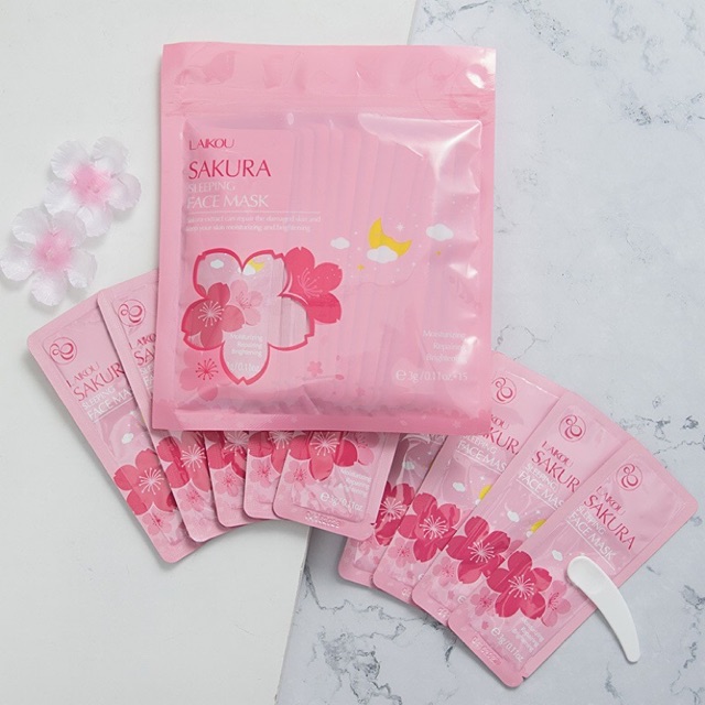 Bịch 15 gói Sleeping Mask LAIKOU Hoa Anh Đào Sakura