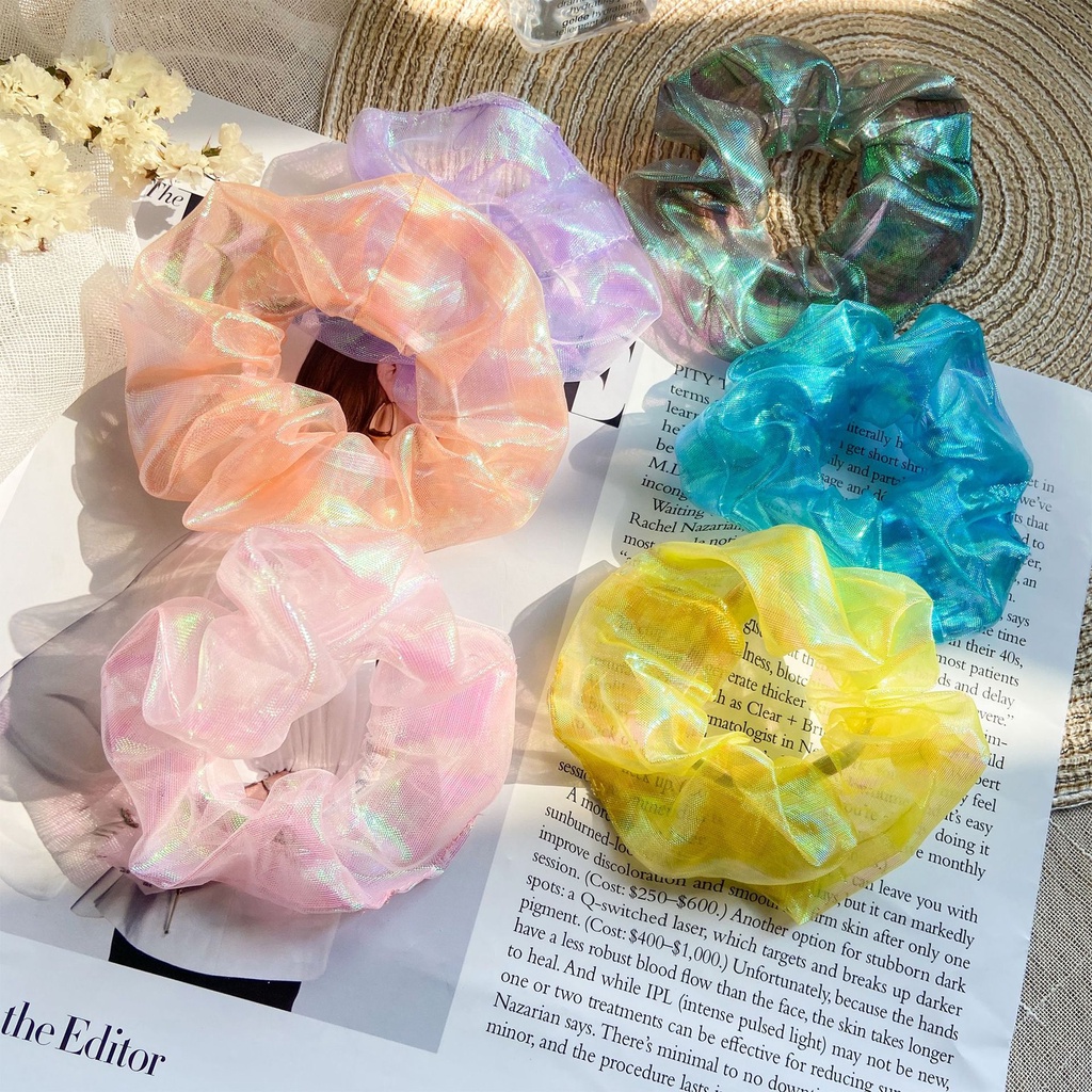 Dây Buộc Tóc Vải - Cột Tóc Scrunchies Hoa Quả Dễ Thương