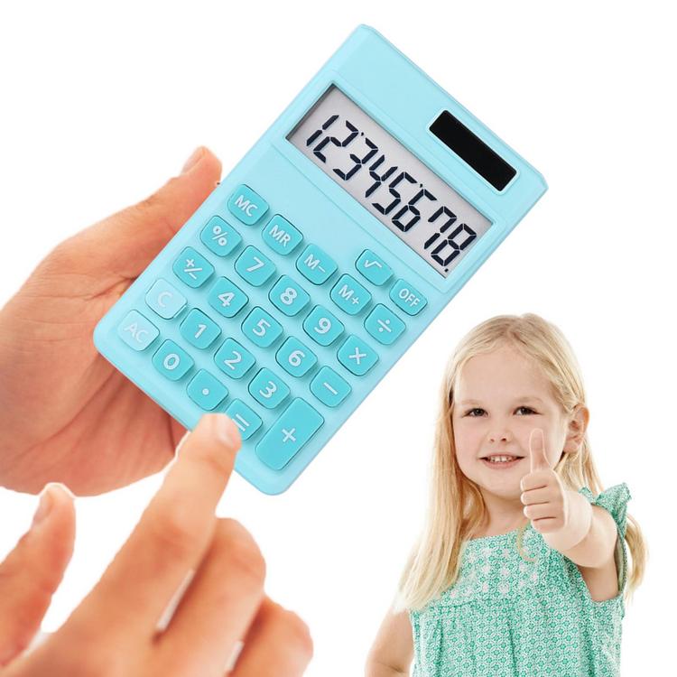 Student Calculator High Sensitivity Calculator with Solar Panel Auto Powered Kids Calculators Solar Basic Calculator for Homes Offices presents
