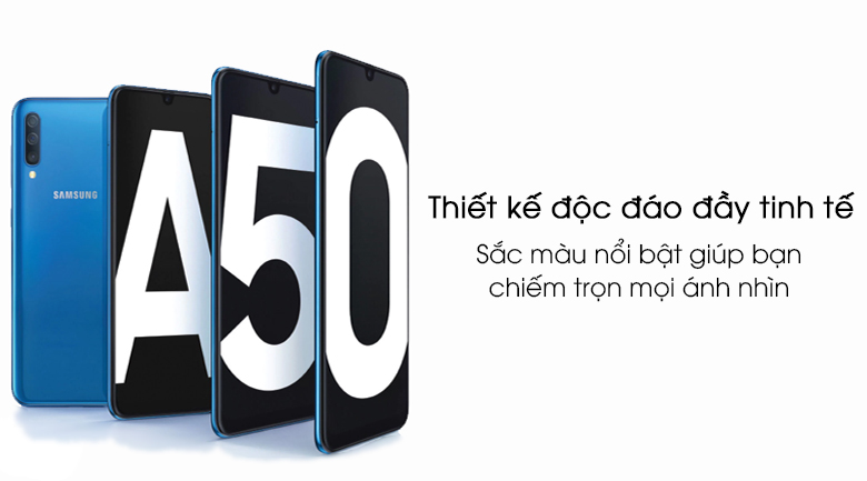 điện thoại giá siêu rẻ Chính Hãng Samsung Galaxy A50 máy 2sim ram 4G/64G, Màn hình: Super AMOLED, 6.4", Full HD+, Camera sau: Chính 25 MP & Phụ 8 MP, 5 MP - Bảo hàng 12 tháng