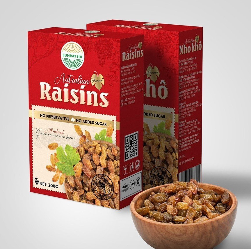 Nho khô Úc cao cấp Sunraysia 200 gram