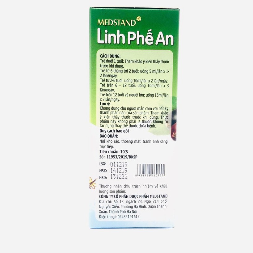SIro Ho Thảo Dược Linh Phế An- Chai và Ống