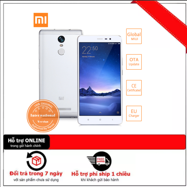 [Bán Lỗ] Điện thoại cảm ứng Smartphone Xiaomi Redmi Note 3 Pro 2sim (3GB/32GB) - Có Tiếng Việt - Dung lượng pin 4000 mAh - Lướt Tiktok Ngon