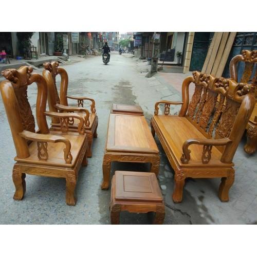 Bộ bàn ghế minh quốc đào gỗ lim