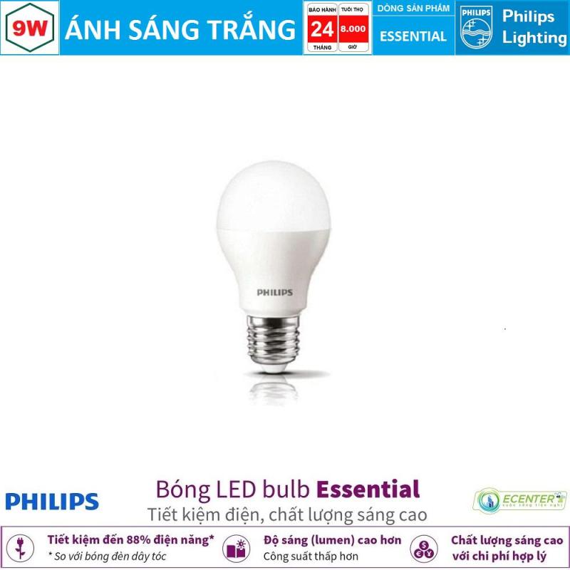 Bóng LED Bulb Philips Essential 9W E27 ( Ánh sáng trắng & vàng )