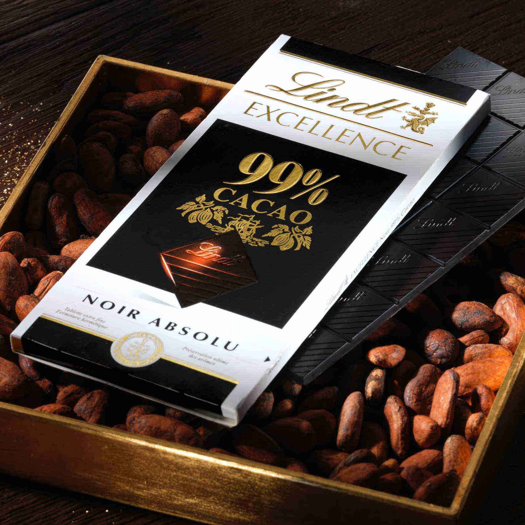 Socola đen Lindt Excellence 99% cacao 50g (Dark Chocolate 99% Absolu)