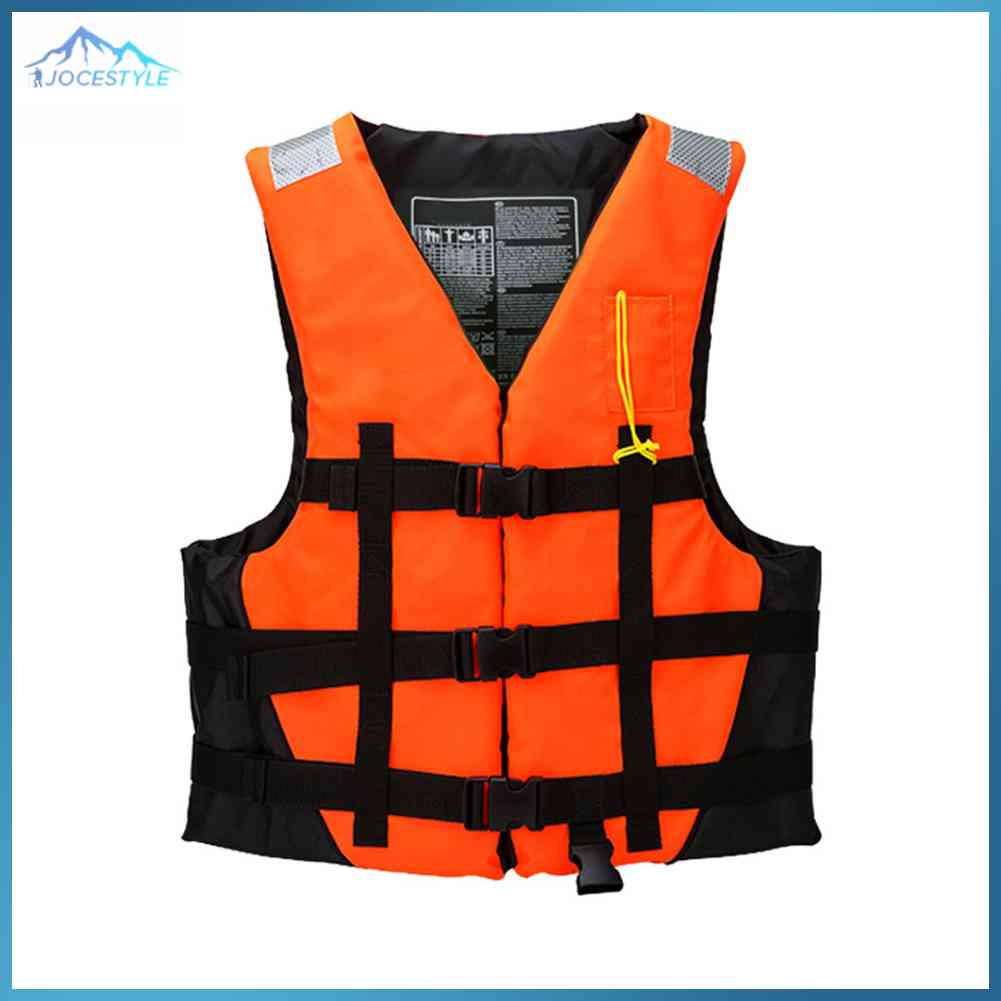 Outdoor Water Floating Emergency Life Jacket with Reflective Strip Adult Boating Survival Vest