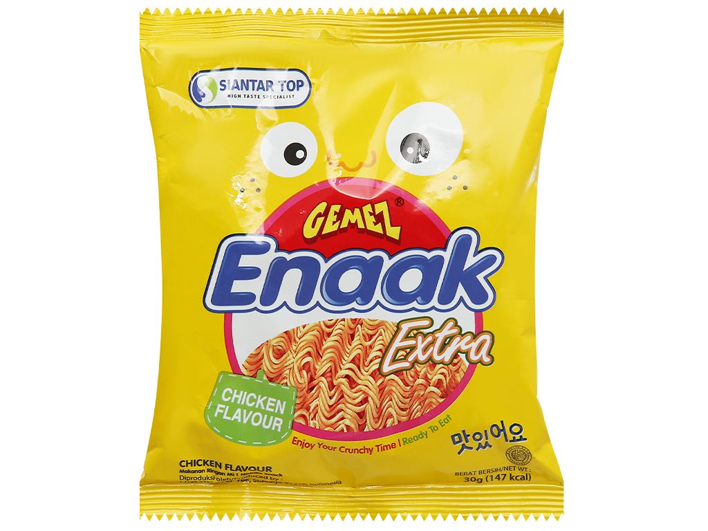 Mì tôm trẻ em ăn liền Enaak nhập khẩu Indonesia Thùng 24 gói 30gr