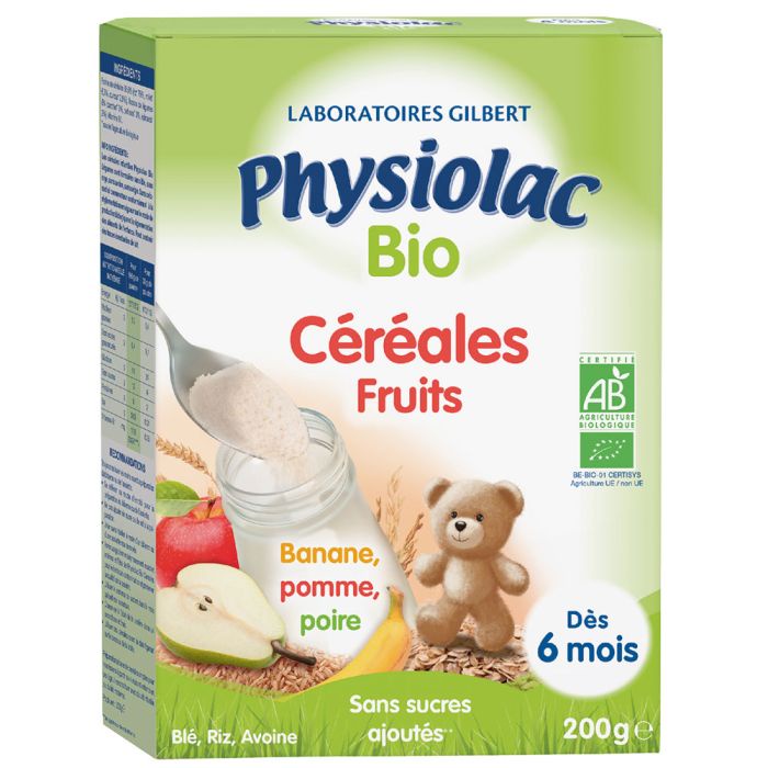 [SHIP AIR] Bột lắc sữa hữu cơ Physiolac cho bé từ 4 tháng 200gram