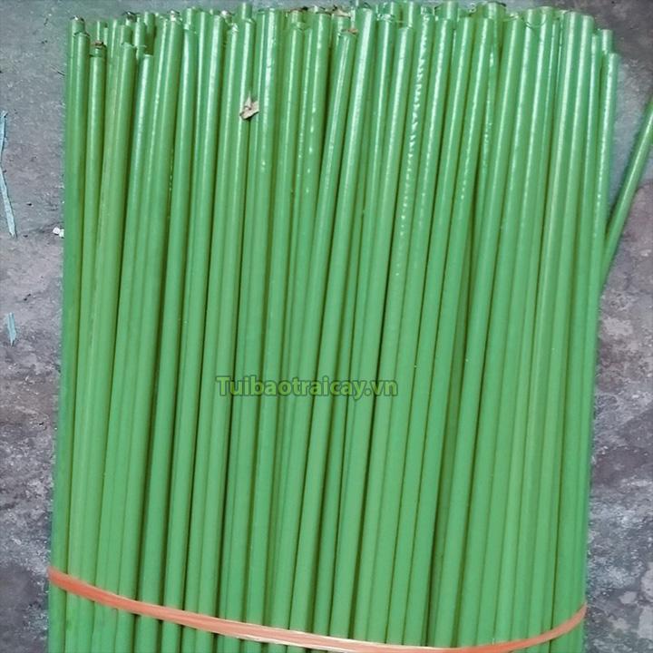10 Que cắm lan màu xanh dài 80cm