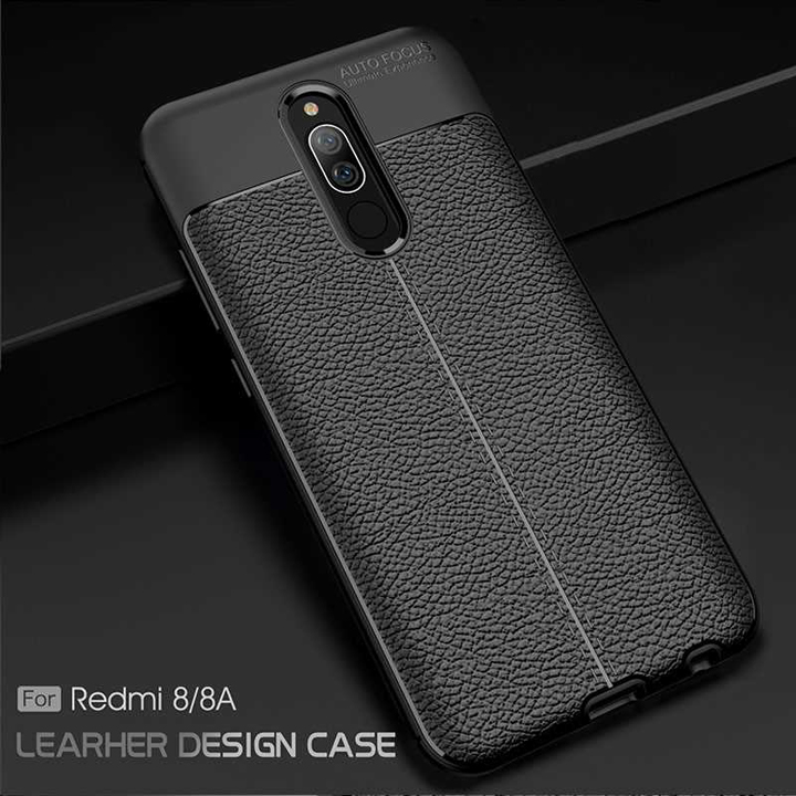 Ốp lưng Xiaomi Redmi 8 silicon giả da Auto Focus