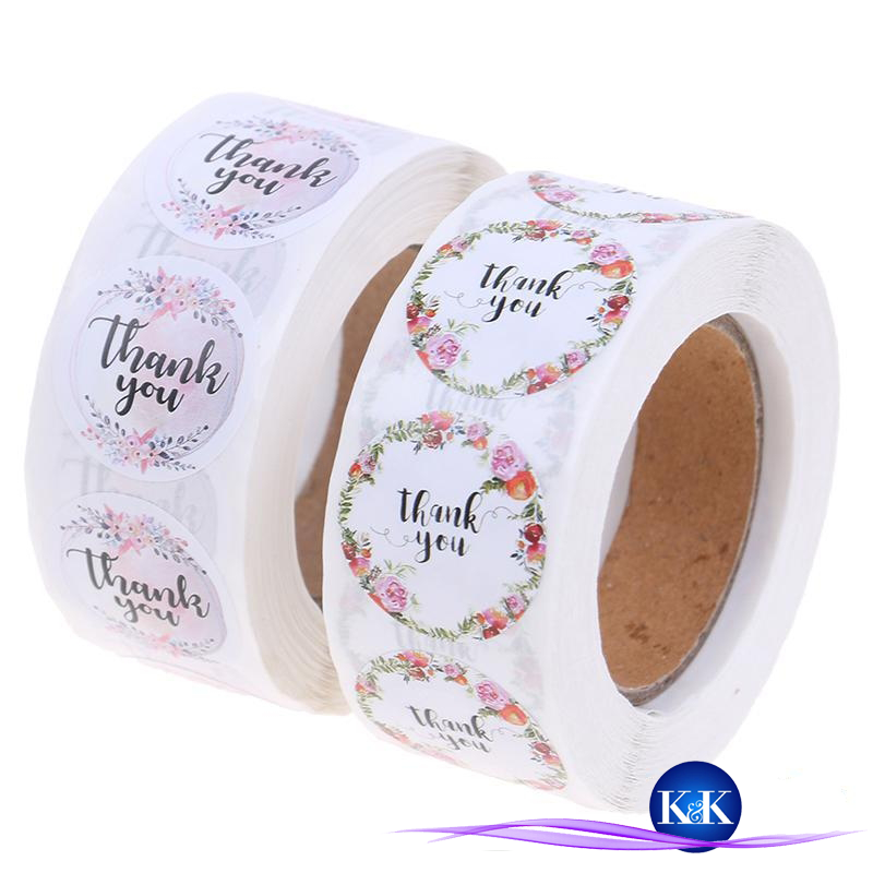 K&K ✾ SET 100 MIẾNG DÁN IN CHỮ THANK YOU