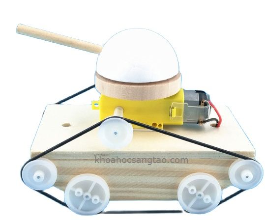 Đồ chơi trẻ em | Bộ lắp ráp xe tăng gỗ điều khiển từ xa